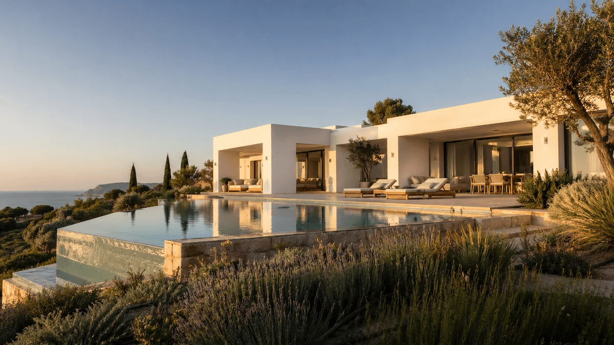 Contemporary villa with infinity pool and Mediterranean sea view on the Costa Blanca