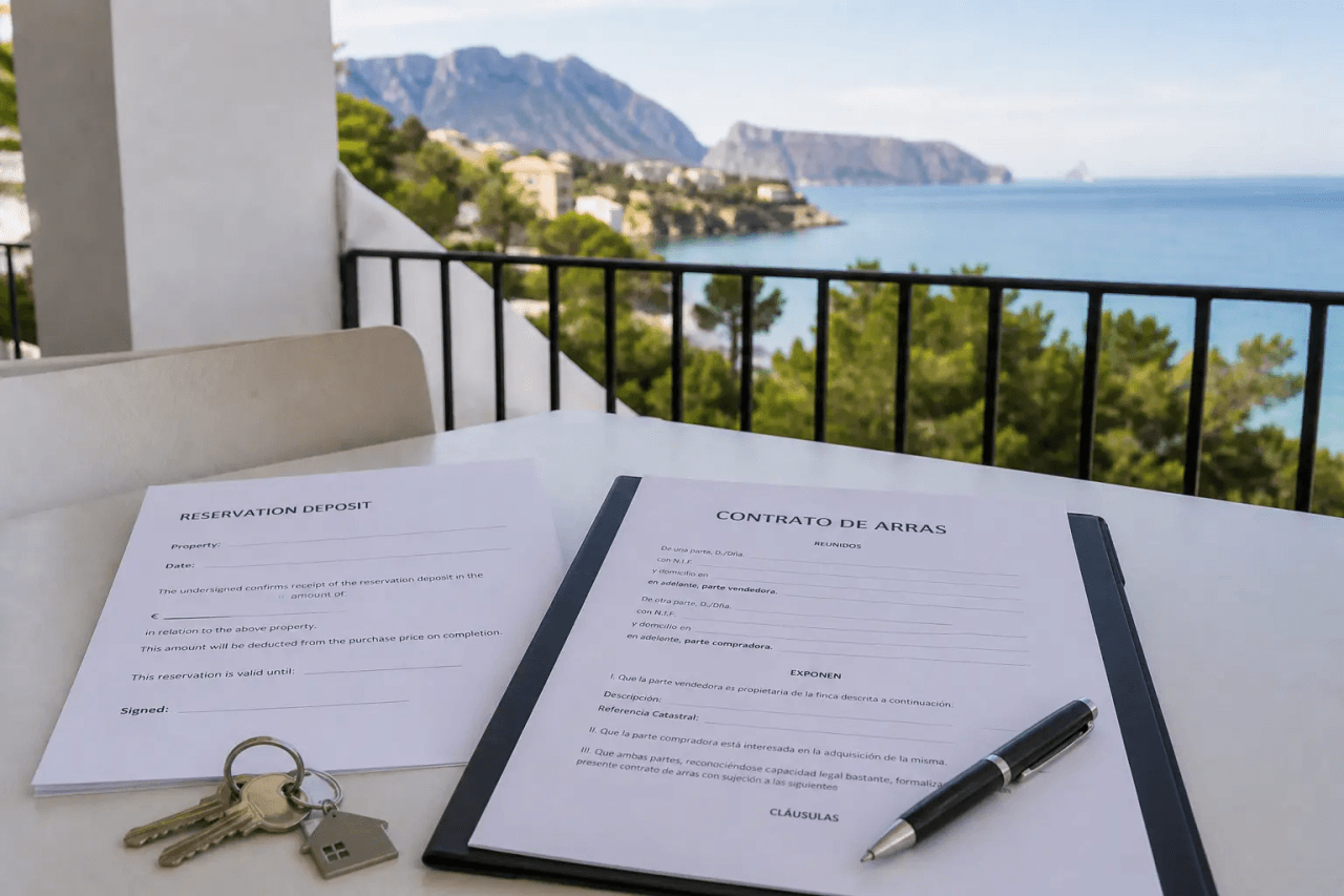 The contrato de arras in Spain — what it is, how it works and what to know before you sign