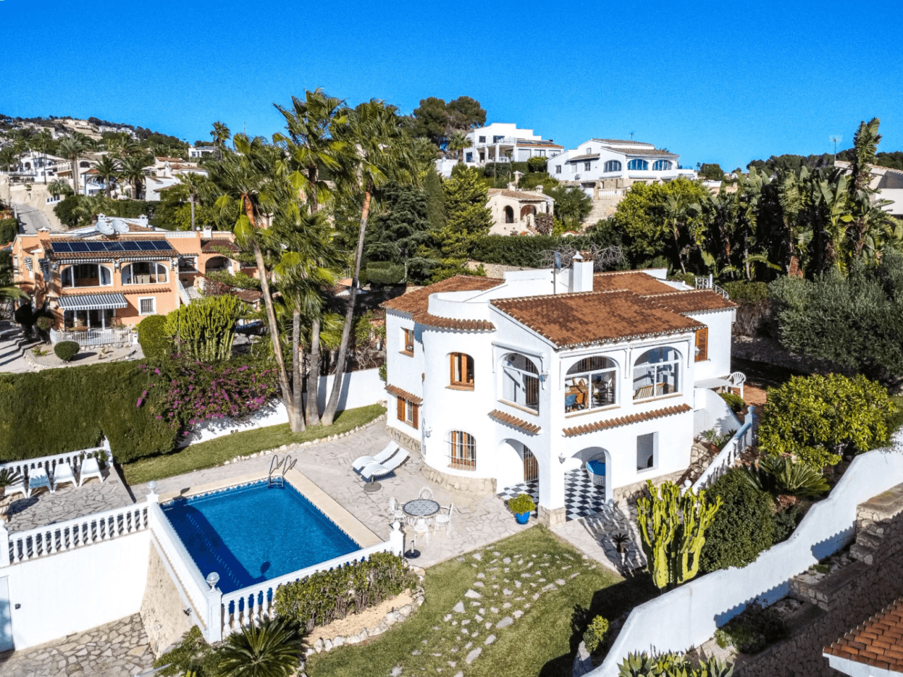 Southwest-oriented Mediterranean Villa in Benissa near San Jaime Golf Club