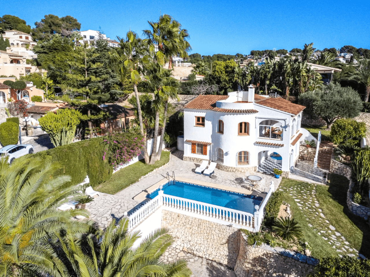 Southwest-oriented Mediterranean Villa in Benissa near San Jaime Golf Club
