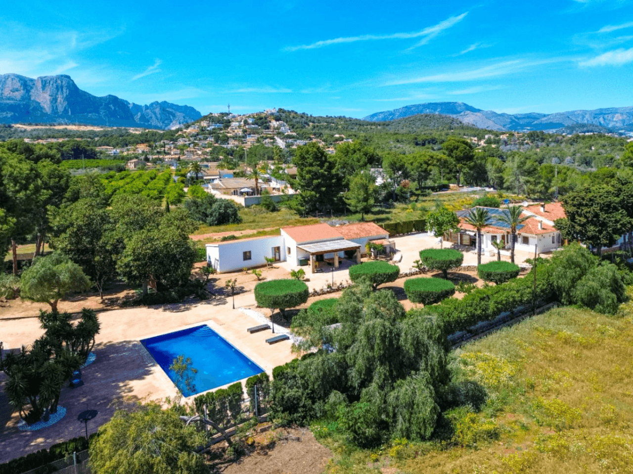 Private Mediterranean Finca with Open Mountain Views and Extensive Outdoor Living